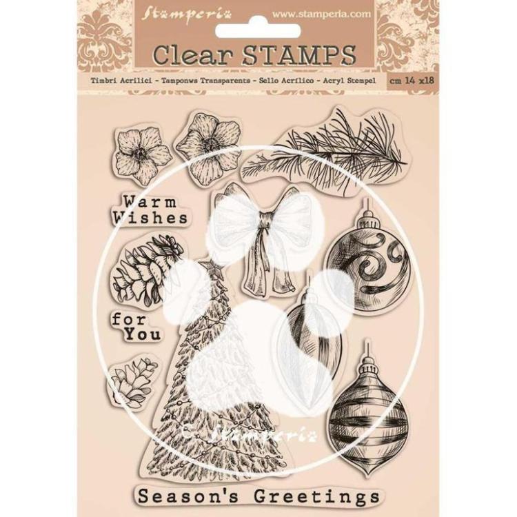 Stamperia Clear Stamp Romantic Christmas #WTK157