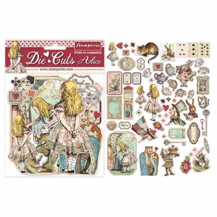 Stamperia Die Cuts Assorted Alice #DFLDC07