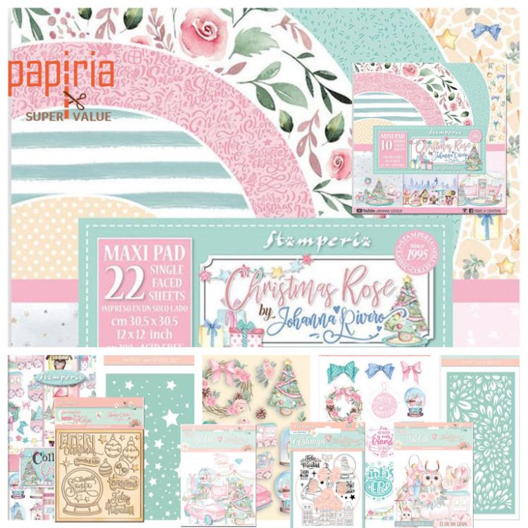 Stamperia KIT Christmas Rose Scrapbooking BUNDLE