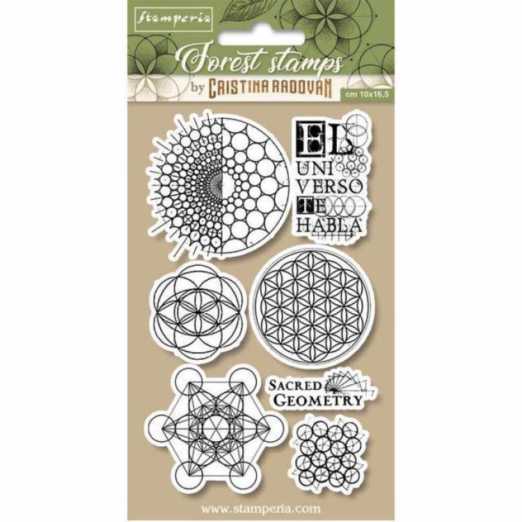 Stamperia Rubber Stamp Sacred Geometry #WTKCCR12