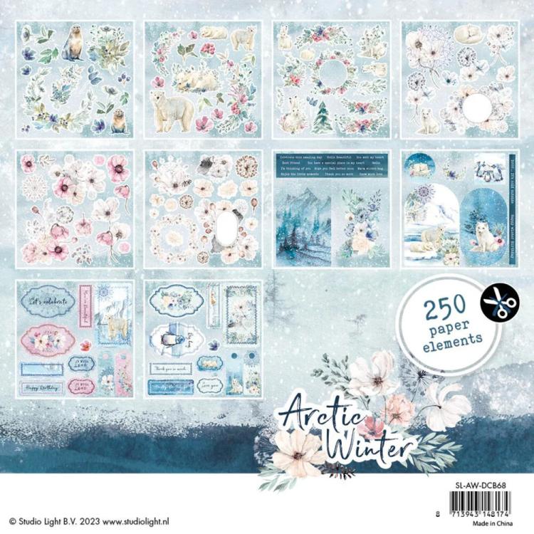 Studio Light Arctic Winter 6x6 Paper Elements Die-Cut Block