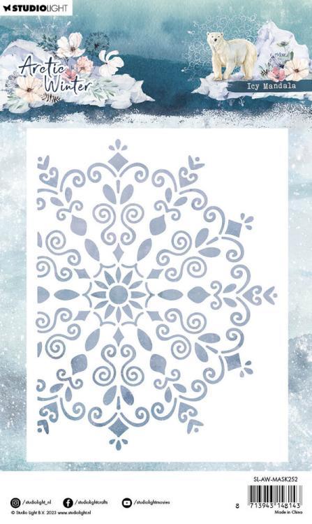 Studio Light Arctic Winter Stencil Icy Mandala #252