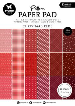Studio Light Christmas Reds A5 Essentials Pattern Paper Pad #207