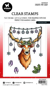 Studio Light Clear Stamps Christmas Deer by Laurens #487