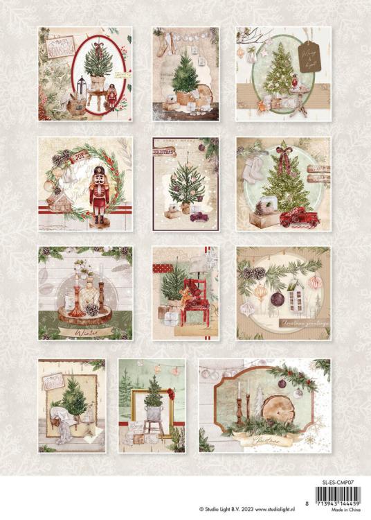 Studio Light Cozy Christmas A4 Card Making Pad #07