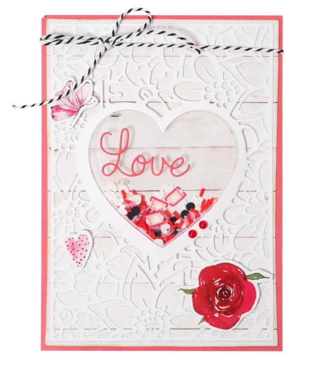 Studio Light Cutting Die Essentials Floral Heart Frame #465