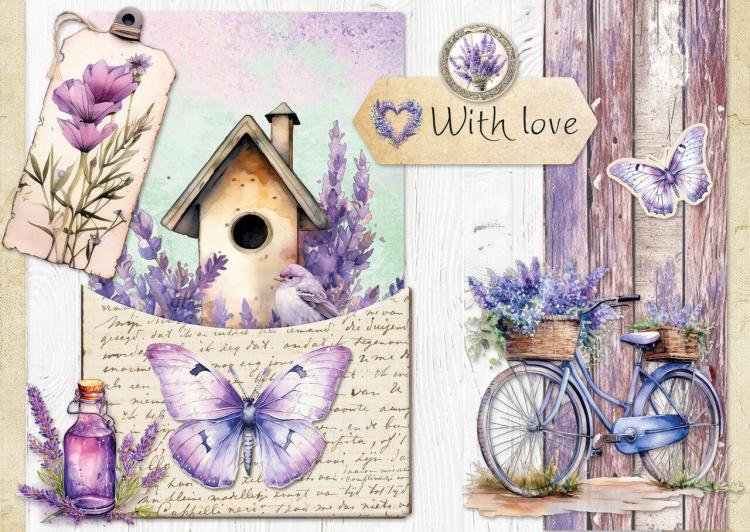 Studio Light Die-cut Designer Paper Pad Lavender Season #167