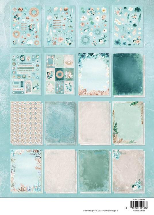 Studio Light Die-cut Designer Paper Pad Ocean Boho #168