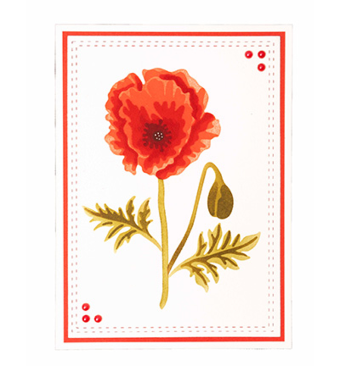 Studio Light Essential Mask Stencil Poppy Flowers #196