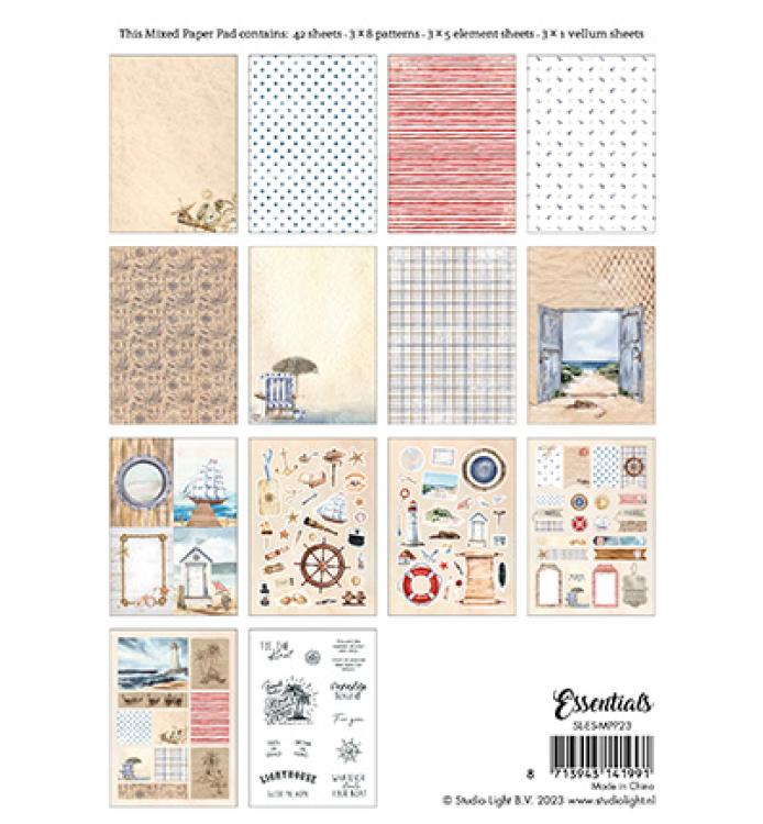 Studio Light Essentials A5 Mixed Paper Pad Vintage Summer #23