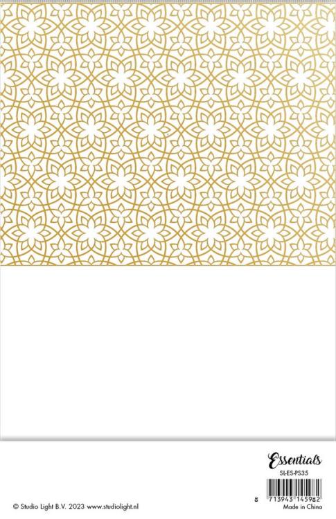 Studio Light Essentials Foiled Cards Folded Gold Foil #35