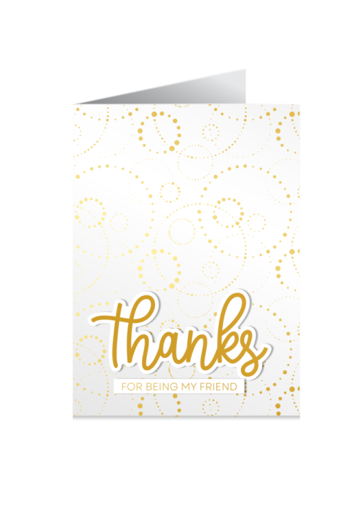 Studio Light Essentials Foiled Cards Folded Gold Foil #35