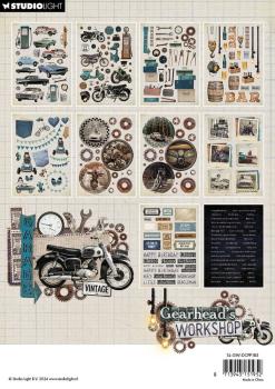 Studio Light Gearhead's Workshop A5 Die-Cut Paper Pad Paper Elements #185