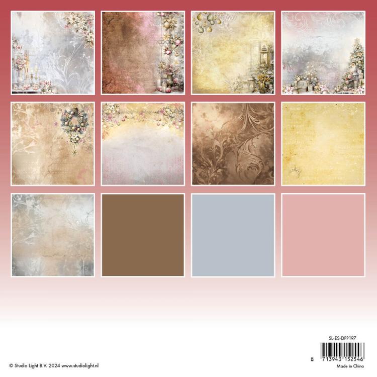 Studio Light Romantic Christmas 8x8 Paper Pad #197