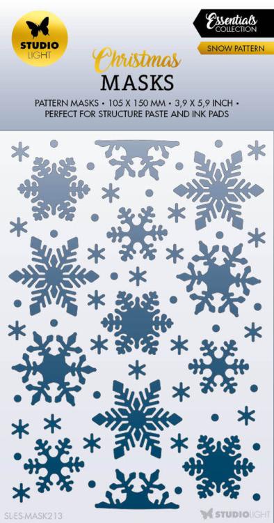 Studio Light Snow Pattern Christmas Essentials Mask #213