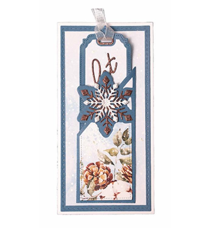 Studio Light Snow Tag Christmas Essentials Cutting Dies #555