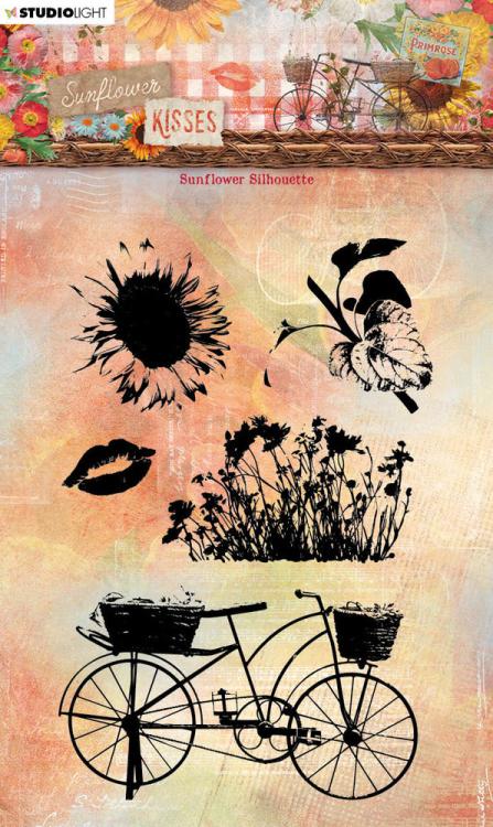 Studio Light Sunflower Kisses Clear Stamp Sunflower Silhoutte #439