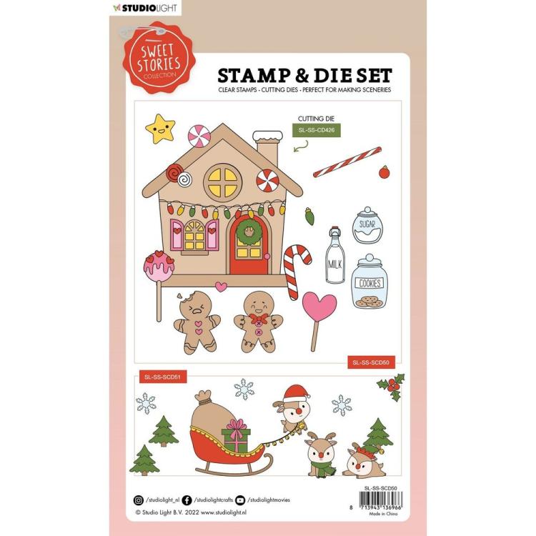 Studio Light Sweet Stories Stamp & Die Gingerbread #50