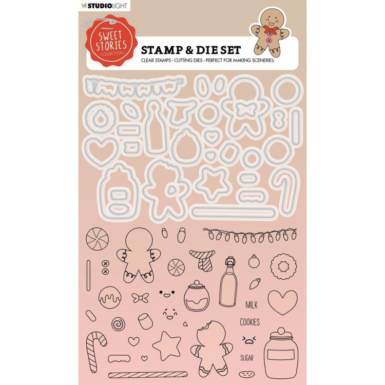 Studio Light Sweet Stories Stamp & Die Gingerbread #50