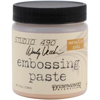 Studio 490 Embossing Paste Metallic Gold