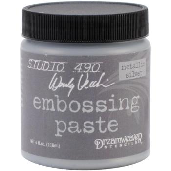 Studio 490 Embossing Paste Metallic Silber