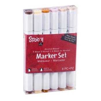 SALE Studio 71 Alcohol Brush Markers 6er Skin Tones