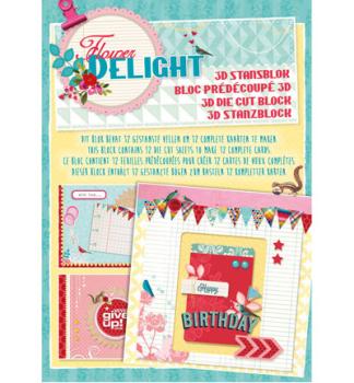 Studio Light A4 Decoupage Pad Flower Delight nr.10