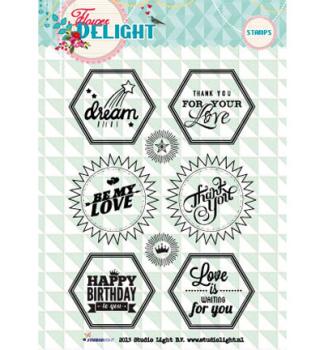 Studio Light Stamp Flower Delight nr. 96