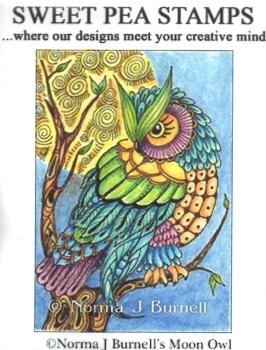 Sweet Pea Stamps Moon Owl