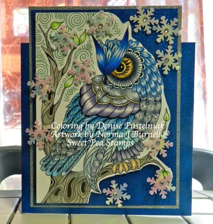 Sweet Pea Stamps Moon Owl