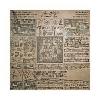 Tim Holtz Idea-Ology Paper Stash: Dapper - 040861932607