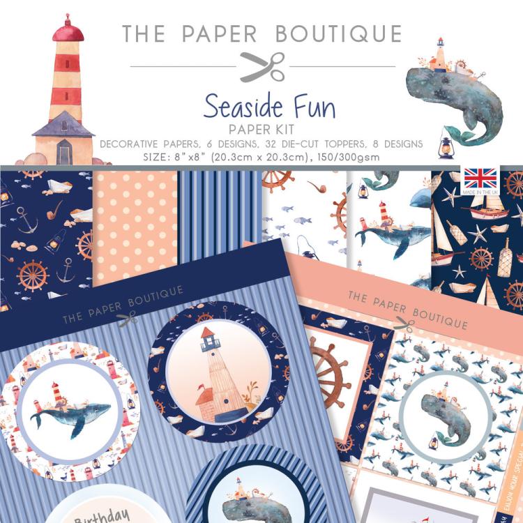 The Paper Boutique 8x8 Paper KIT Seaside Fun #1949