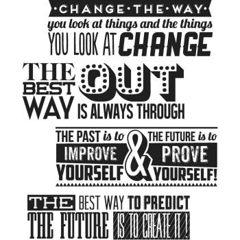 Tim Holtz Cling Stamps Motivation #CMS290