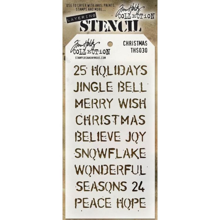 Tim Holtz Layered Stencil Christmas