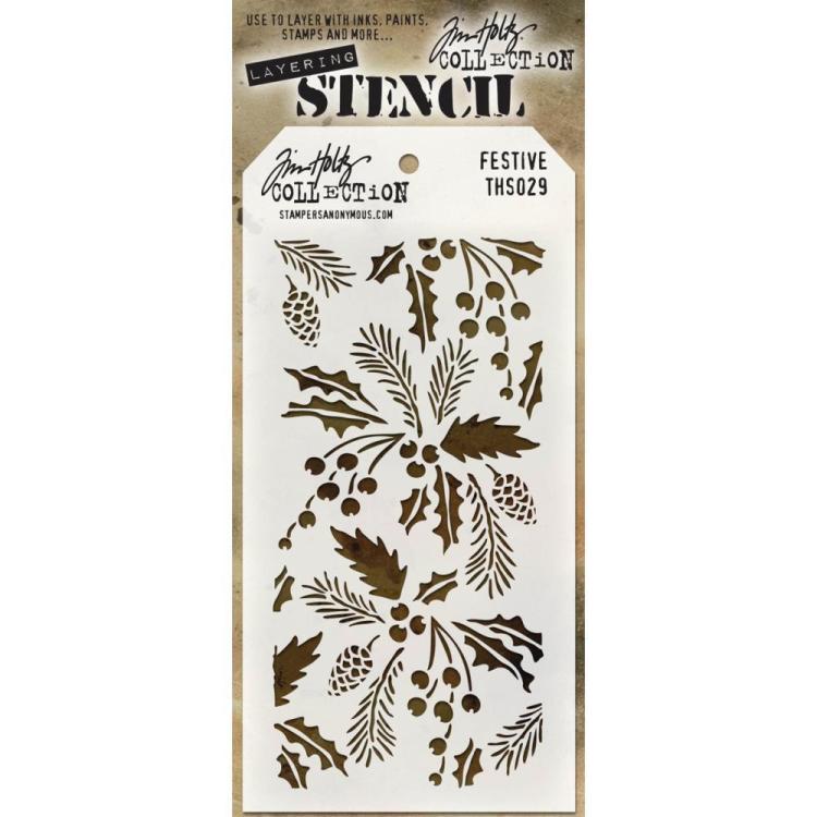 Tim Holtz Layered Stencil Festive