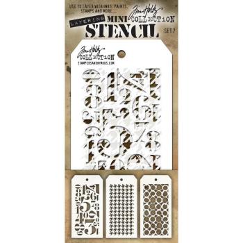 Tim Holtz Mini Layered Stencils Set #7