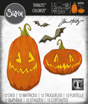 Tim Holtz Thinlits Colorize Dies 12Pk Pumpkin Patch #665556