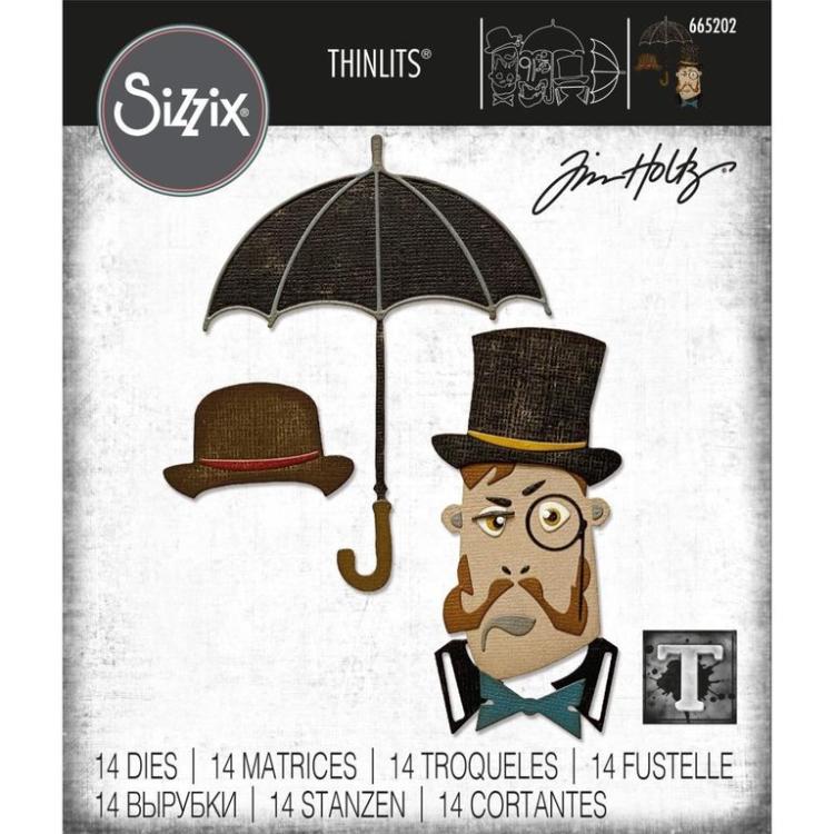 Tim Holtz Thinlits Dies 14Pk Set The Gent #665202