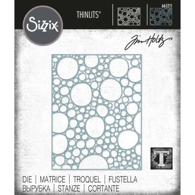 Tim Holtz Thinlits Dies 6Pk Set Bubbling #665211