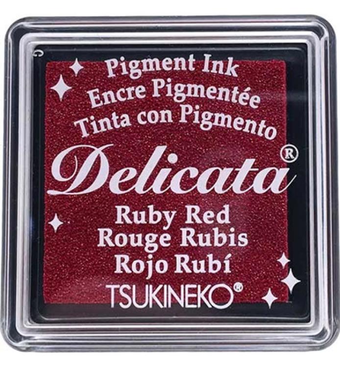 Tsukineko Pigment Inkpad S Delicata Ruby Red