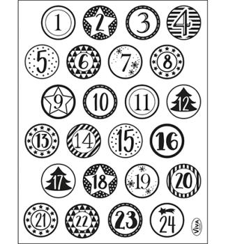 ViVa Decor Stamp Adventskalenderzahlen #227