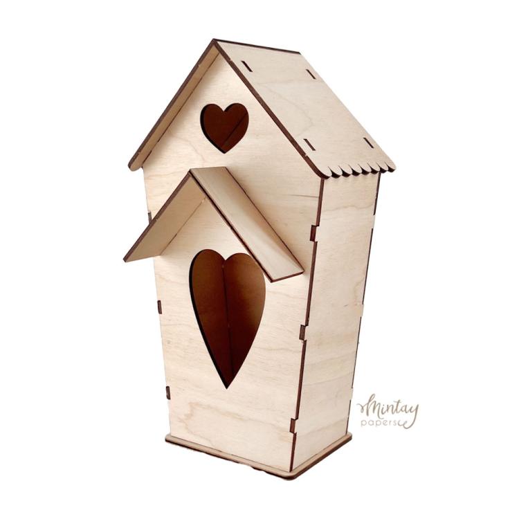 W07 Mintay Woodies Decor Birdhouse