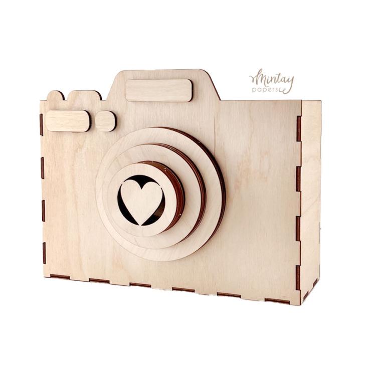 W11 Mintay Woodies Decor Camera Box