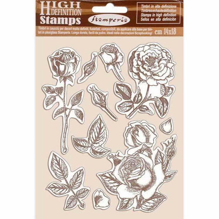 Stamperia Rubber Stamp Passion Rose #WTKCC198