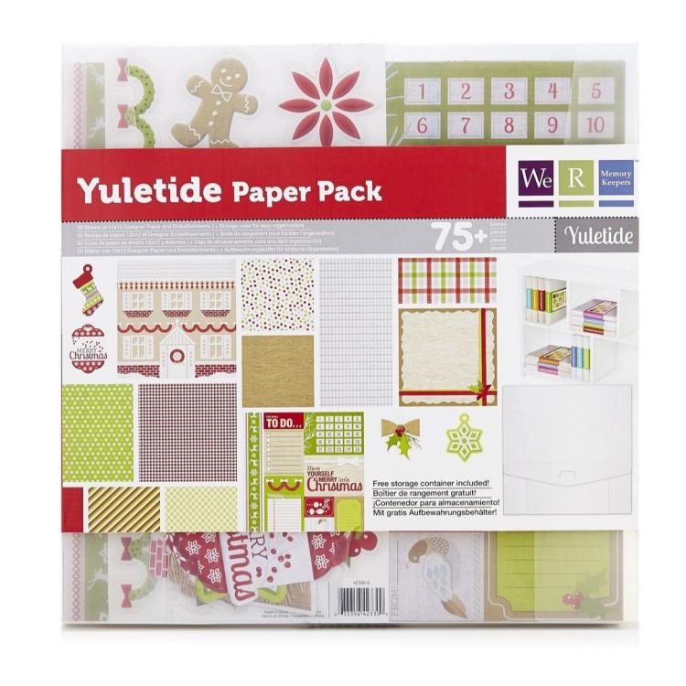 SALE We R Memory Keepers 12x12 Yuletide Paper Pack