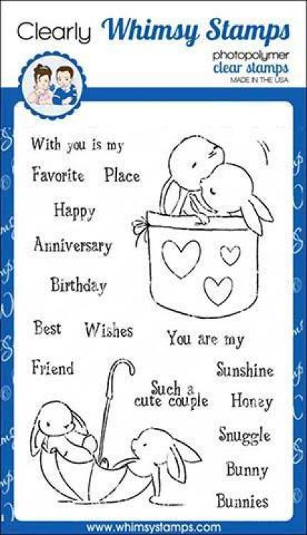 Whimsy Clear Stamps Set Bunny Buddies