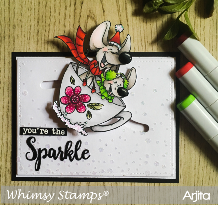 Whimsy Stamps Sledding Time