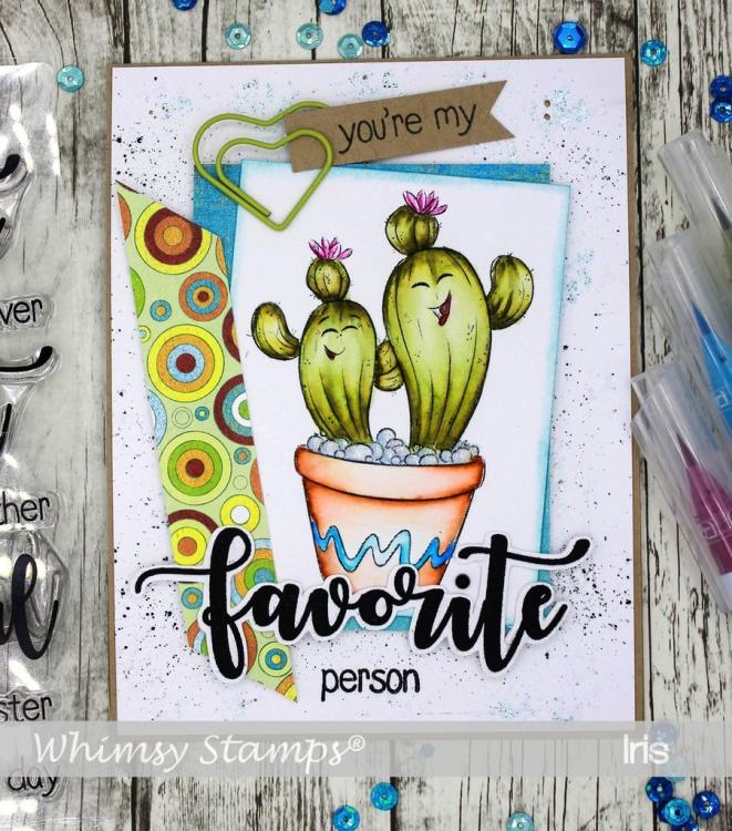 Whimsy Stamps Stuck on You Cactus