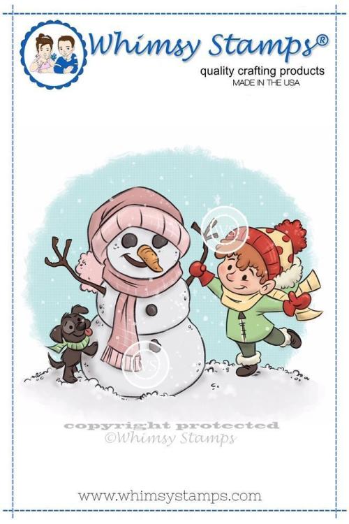 Whimsy Stamps Wanna Build a Snowman