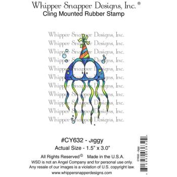 Whipper Snapper Designs Cling Stamp Jiggy #CY632